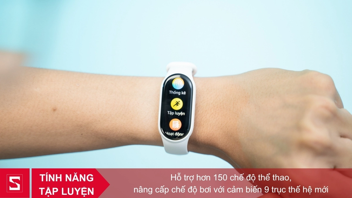 Các chức năng hỗ trợ luyện tập của vòng đeo tay thông minh Xiaomi Mi Band 10 gốm trắng