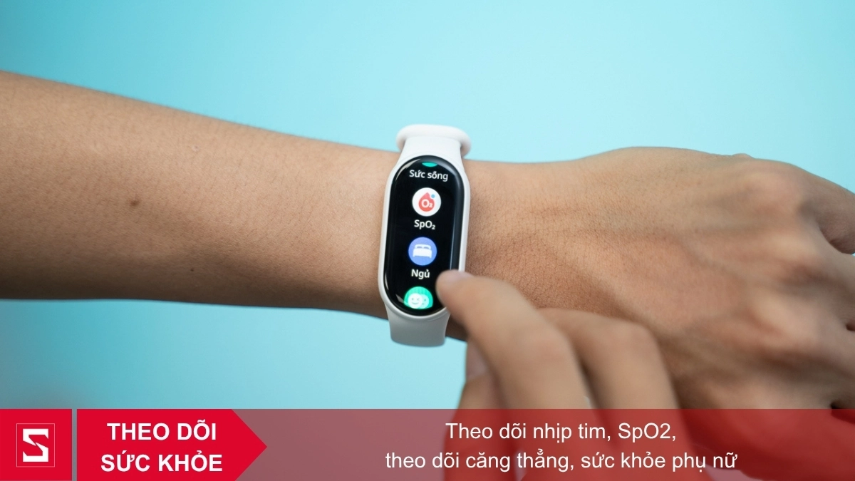 Các tính năng theo dõi sức khỏe của vòng đeo tay thông minh Xiaomi Mi Band 10 gốm trắng