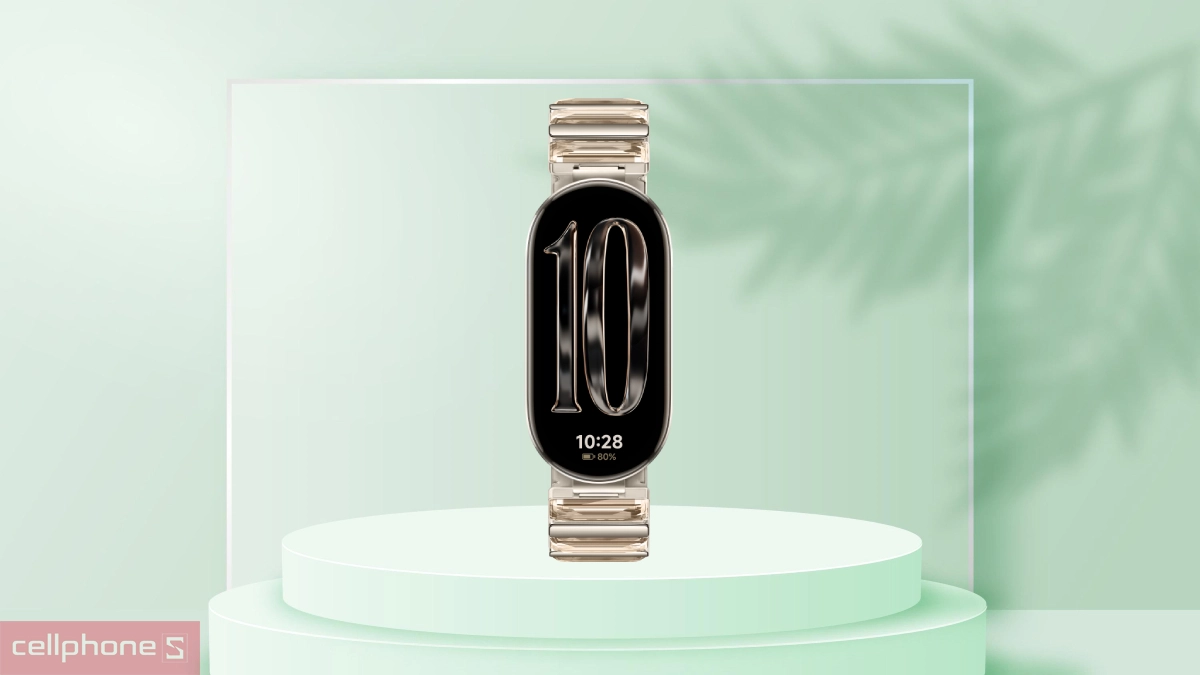 Vòng đeo tay thông minh Xiaomi Mi Band 10 Vàng – Thiết kế cao cấp, theo dõi sức khỏe
