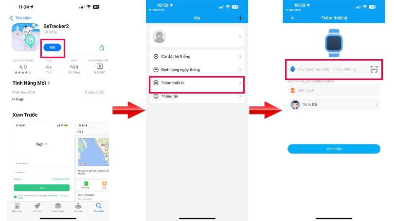 Hướng dẫn kết nối đồng hồ định vị trẻ em Wonlex KT23 với điện thoại