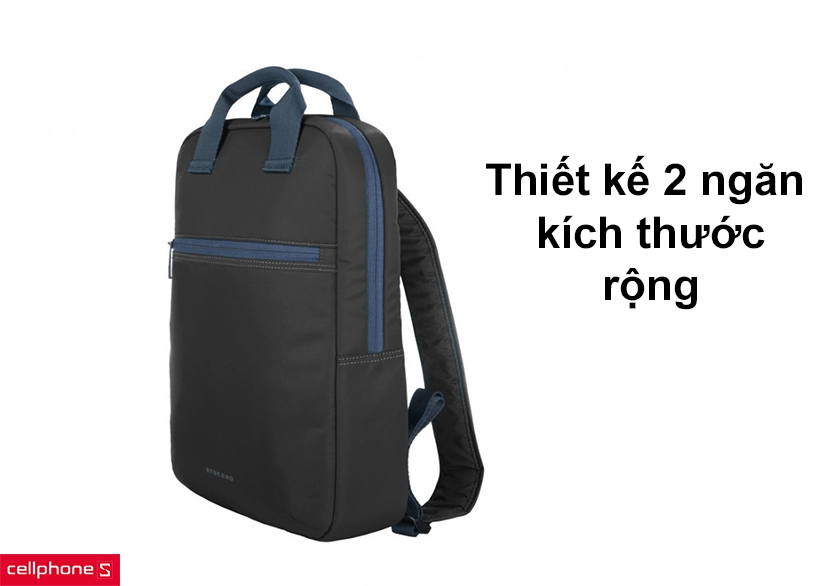 Thiết kế 2 ngăn kích thước rộng