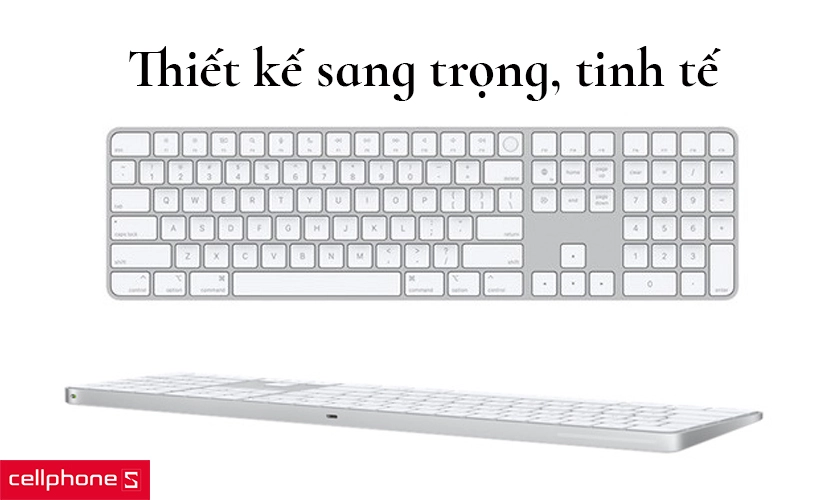 bàn phím Apple Magic Keyboard Touch ID phím số 2021