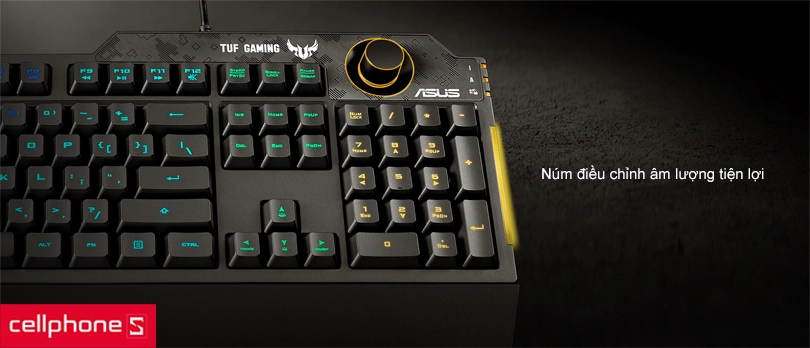 Bàn phím Gaming Asus TUF K1 RGB LED