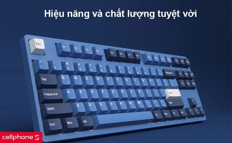 Bàn phím cơ Akko 3087 V2 DS Ocean Star Blue Switch