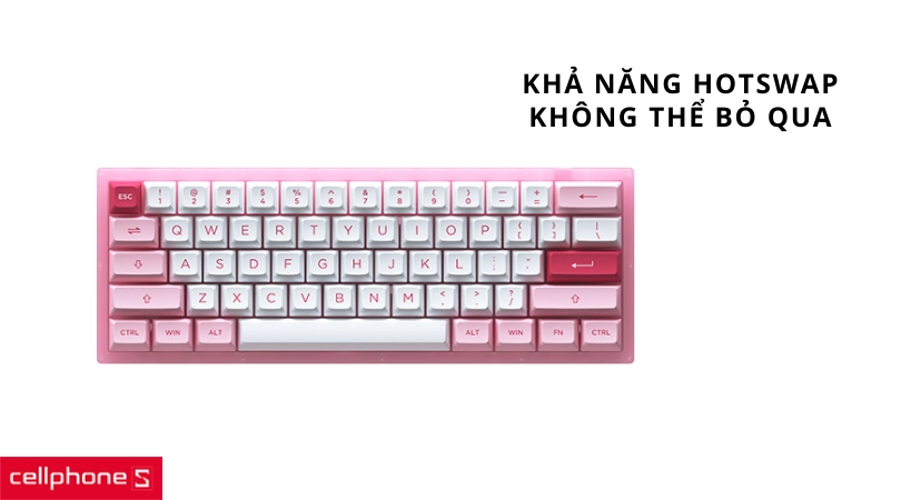 Bàn phím cơ có dây trong suốt AKKO ACR61