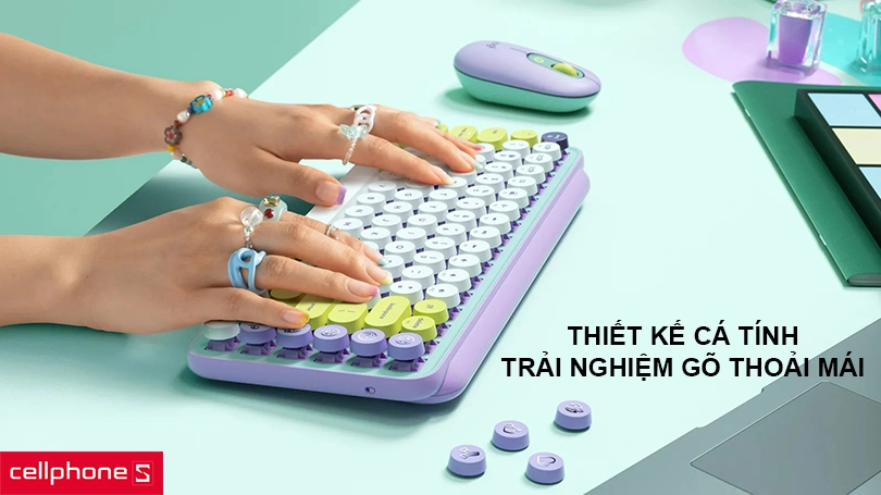 Thiết kế cá tính với khả năng cảm nhận phím trên đầu ngón tay