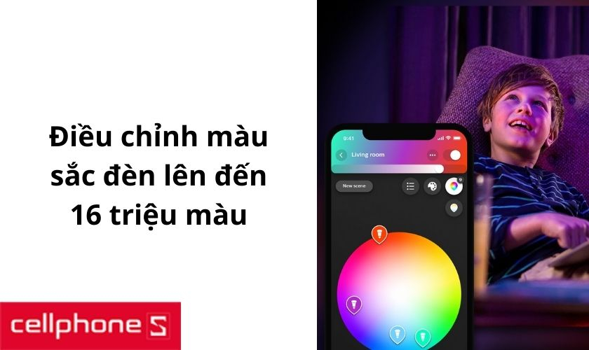 Bộ 3 bóng đèn Philips Hue Starter Kit E27 Hue Bridge 