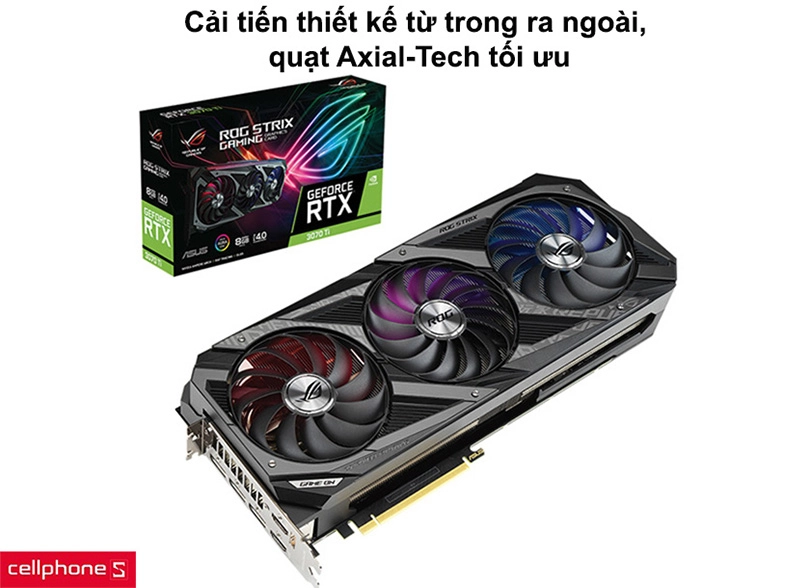 Card màn hình Asus Rog Strix RTX 3070Ti O8G Gaming