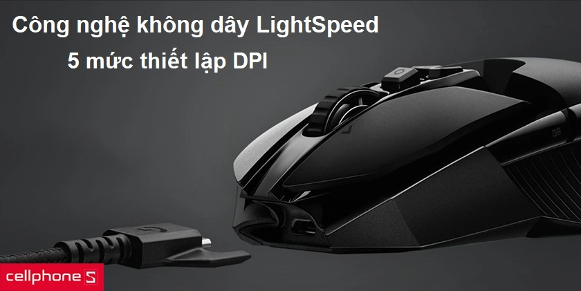 Công nghệ không dây Lightspeed, 5 mức thiết lập DPI
