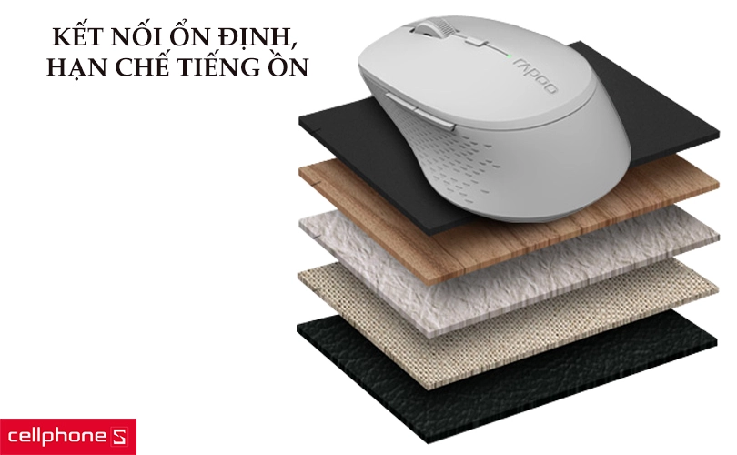 Chuột không dây Silent Rapoo M300
