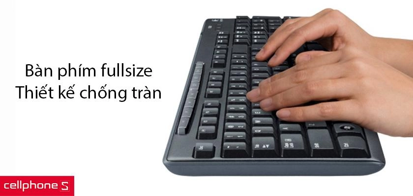 Combo bàn phím và chuột có dây Logitech MK200