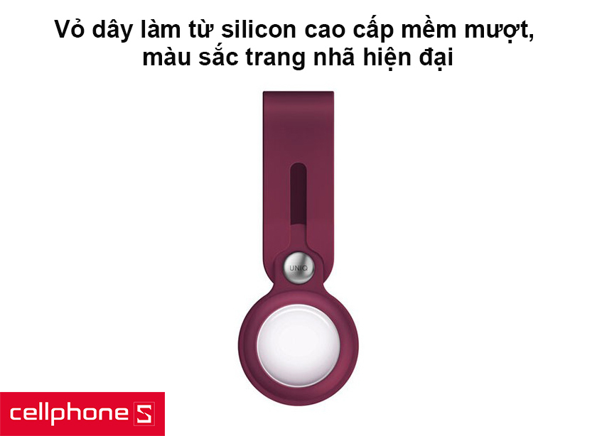 Dây đeo Apple AirTag Uniq Vencer Silicone Loop