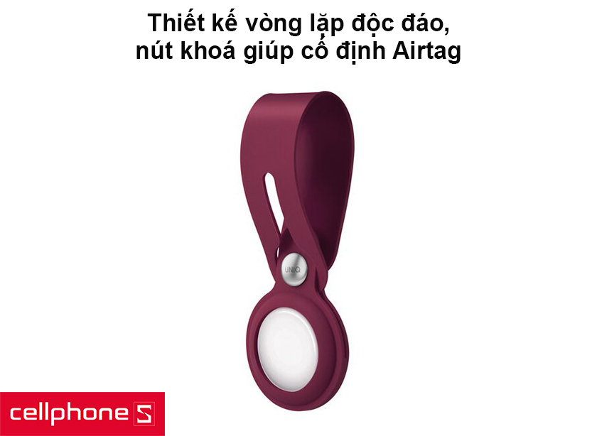 Dây đeo Apple AirTag Uniq Vencer Silicone Loop