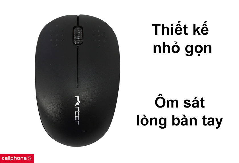 Thiết kế nhỏ gọn, ôm sát lòng bàn tay khi sử dụng