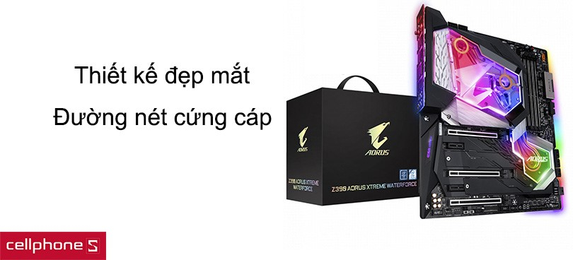 Thiết kế đẹp mắt, đường nét cứng cáp theo hướng gaming