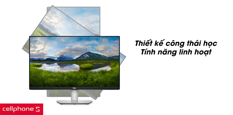 Màn hình Dell S2721QS 27 inch 60 hz có thiết kế công thái học