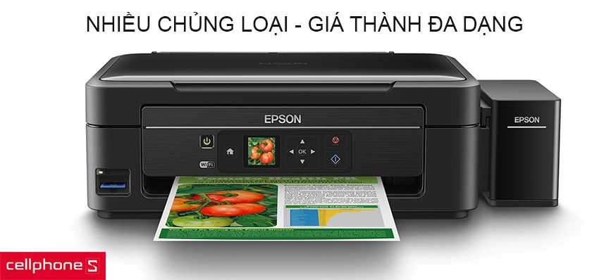 Máy in EPSON sản xuất với đa dạng mẫu mã và giá cả