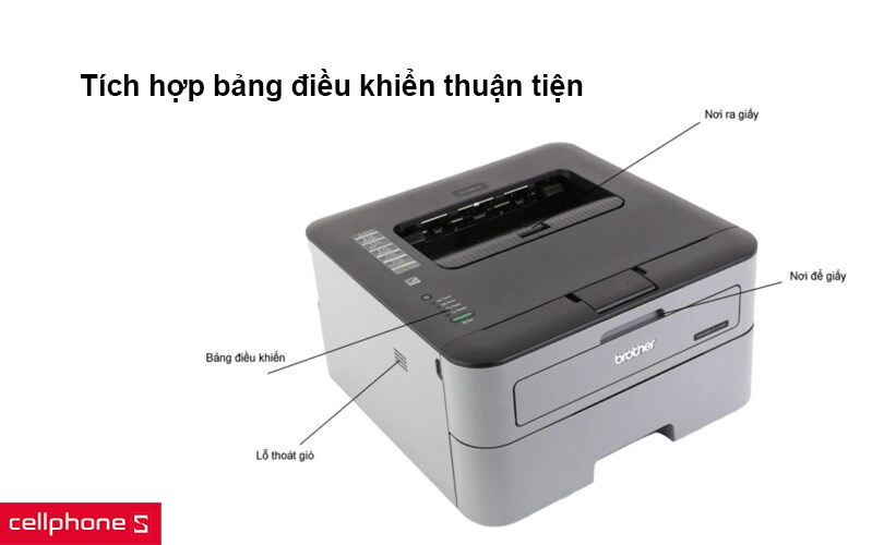 Máy In Laser Brother HL-L2321D tích hợp bảng điều khiển tiện lợi