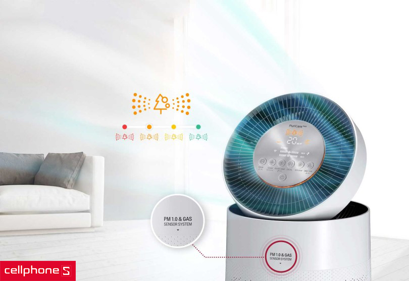 Máy lọc không khí LG Puricare 2 tầng Safe Plus AS10gdwho