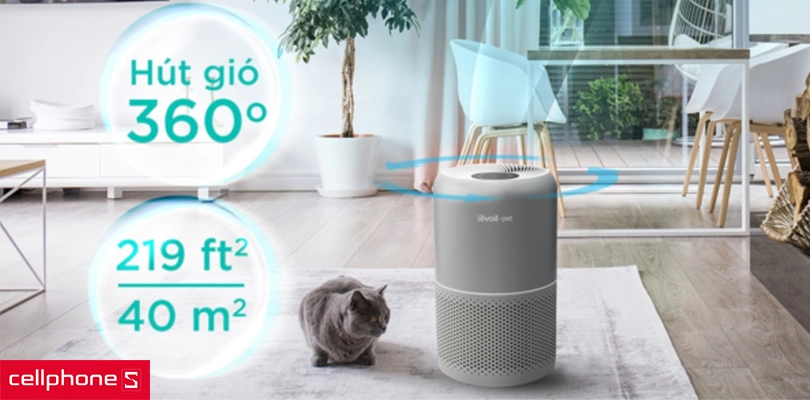 Máy lọc không khí Levoit Core P350 lọc sạch, an toàn, hiệu quả