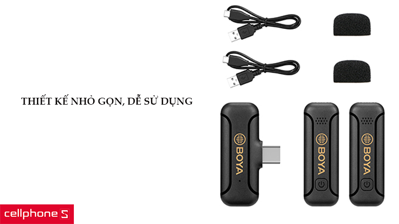 Microphone thu âm không dây Boya BY-WM3T2-U2