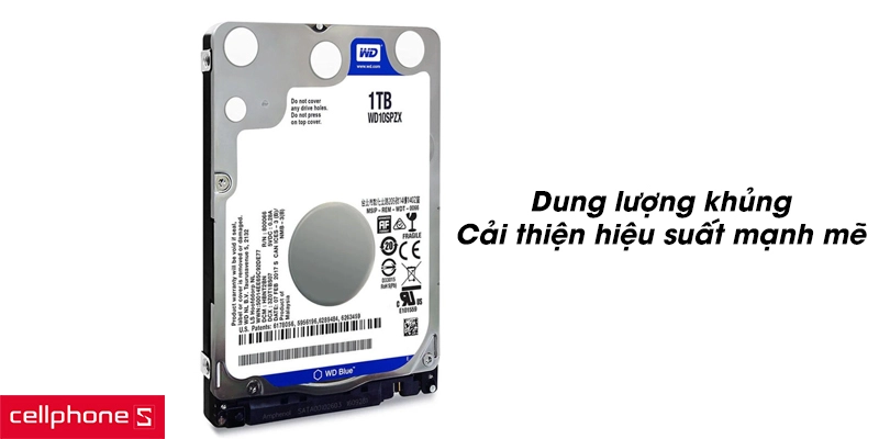 Dung lượng khủng, cải thiện hiệu suất mạnh mẽ