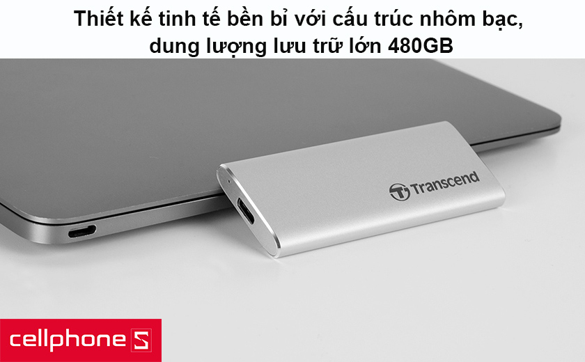 Disque SSD Externe Transcend ESD240C 480GB – Stockage Portable Et Rapide, Neuf