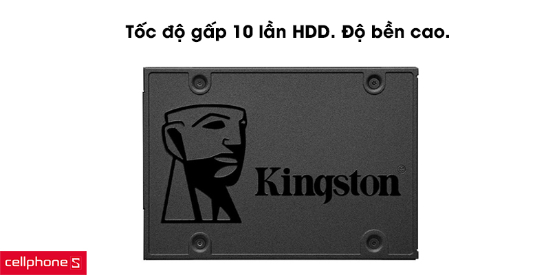 Tốc độ gấp 10 lần HDD, độ bền cao