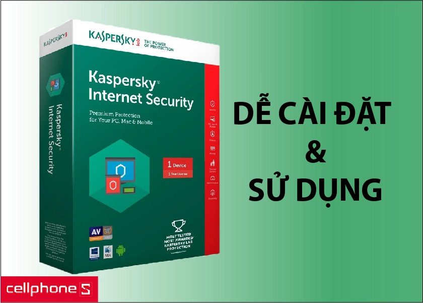 Phần mềm diệt virus Kaspersky Internet Security