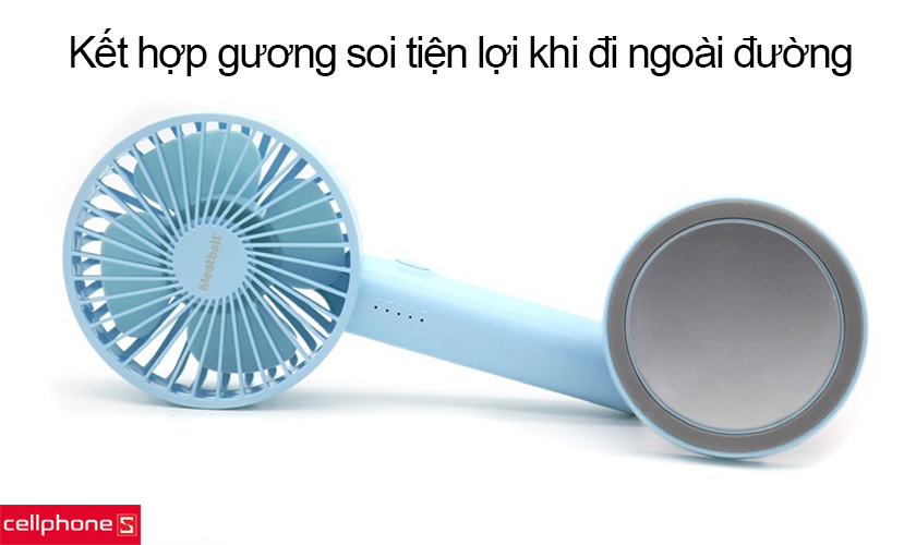 Kết hợp gương soi tiện lợi khi đi ngoài đường