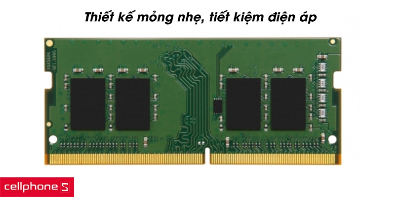 Ram laptop Kingston 8GB DDR4 3200Mhz mạnh mẽ, tốc độ vượt trội