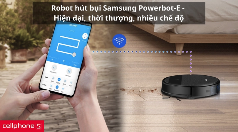 Robot hút bụi Samsung Powerbot-E - Hiện đại, thời thượng, nhiều chế độ