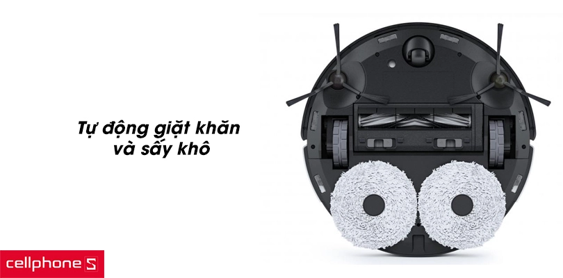 Tự động giặt khăn và sấy khô