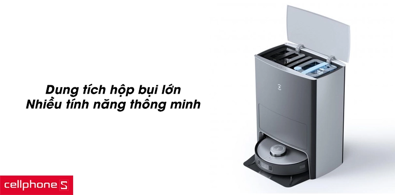 Dung tích hộp bụi lớn, nhiều tính năng thông minh