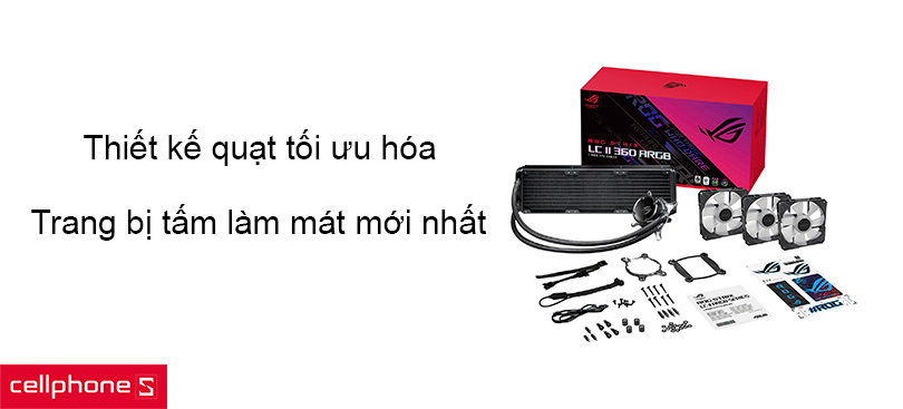 Thiết kế quạt tối ưu hóa, trang bị tấm làm mát mới nhất