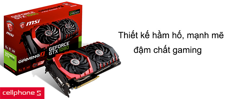 Thiết kế theo lối hầm hố mạnh mẽ, đậm chất gaming