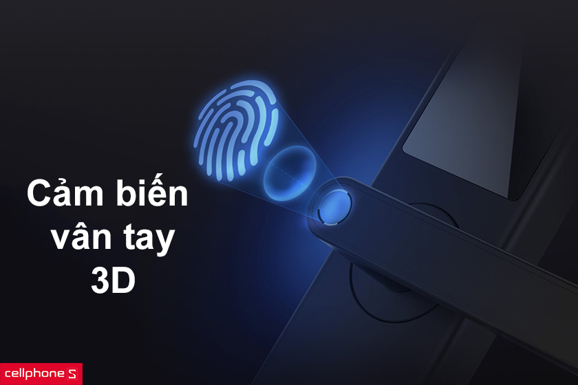 cảm biến 3D vân tay trên tay cầm