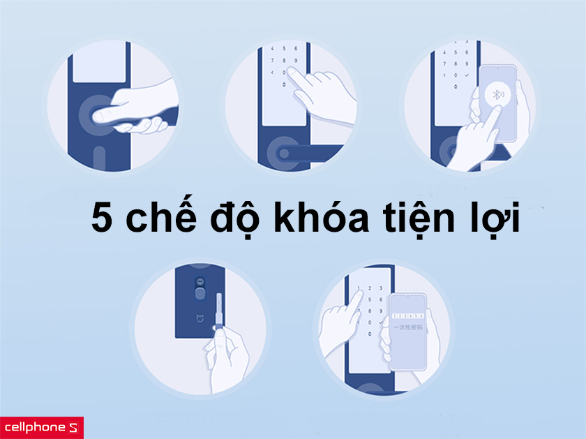 5 chế độ khóa tiện lợi