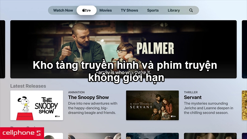 Kho tàng truyền hình và phim truyện không giới hạn