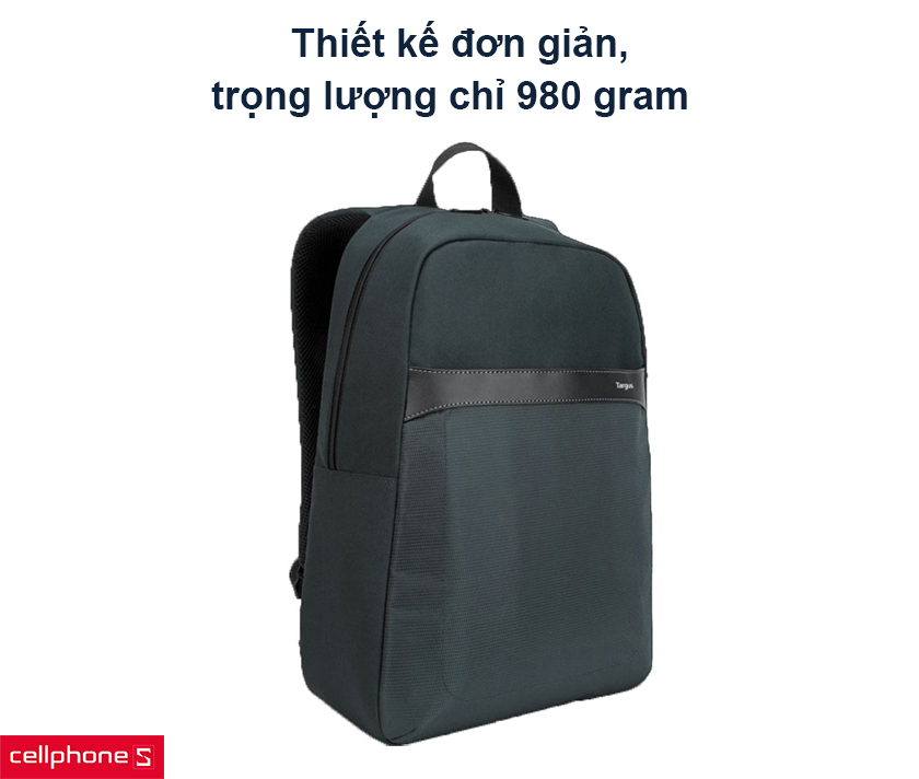 Thiết kế đơn giản, trọng lượng chỉ 980 gram