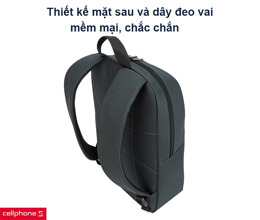 Thiết kế mặt sau và dây đeo vai mềm mại, chắc chắn