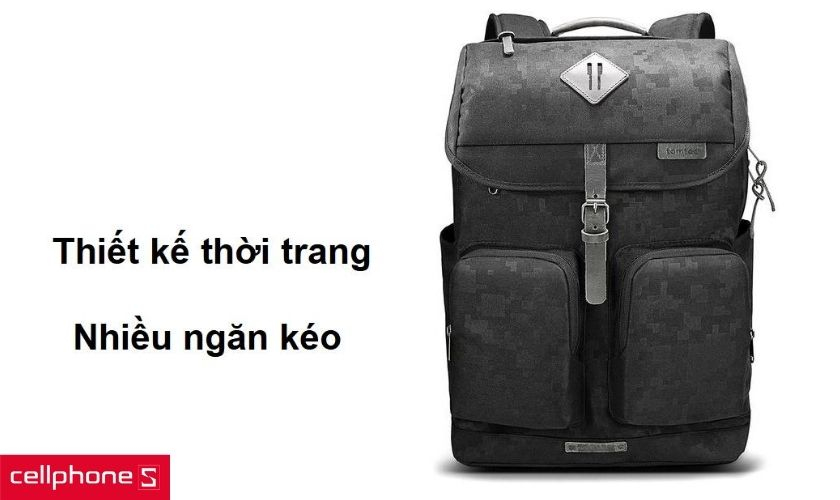 Kiểu dáng cá tính, mạnh mẽ và nhiều ngăn để chứa đa dạng vật dụng