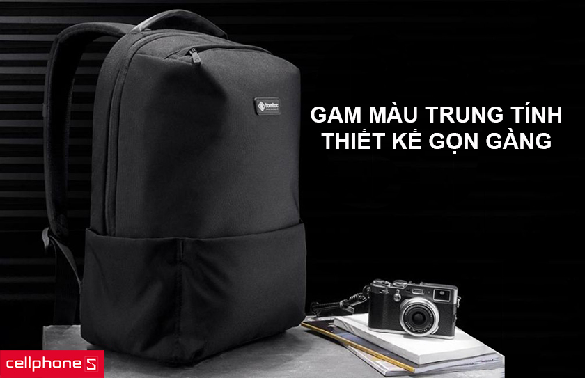 Thương hiệu Tomtoc gam màu trung tính, thiết kế gọn gàng