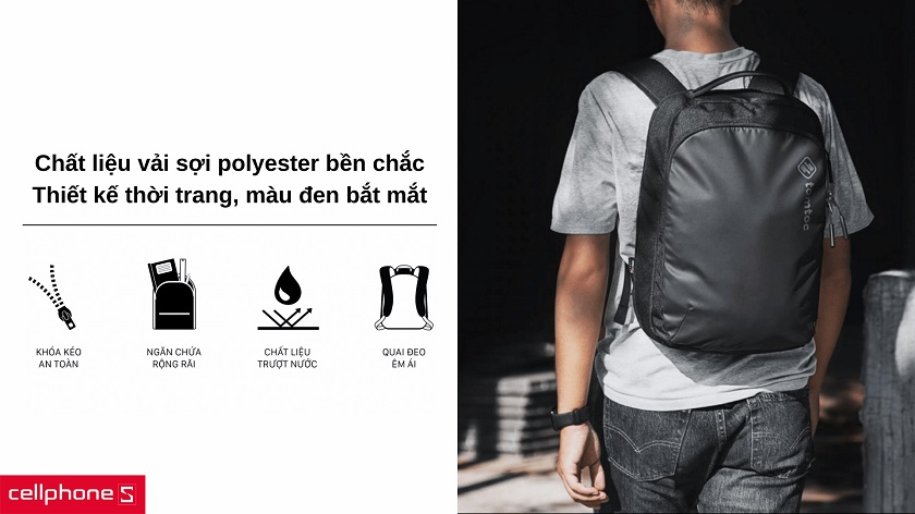 Balô laptop Tomtoc Premium Lightweight Business