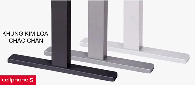 Độ rộng tuỳ biến với khung bàn bằng kim loại bền bỉ