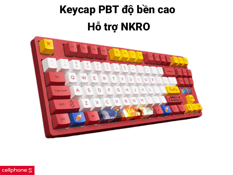 Bàn phím cơ AKKO 3087 V2 One Piece Luffy