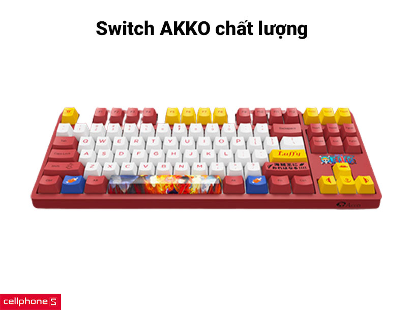 Bàn phím cơ AKKO 3087 V2 One Piece Luffy
