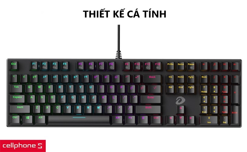 Bàn phím cơ có dây Dareu EK810
