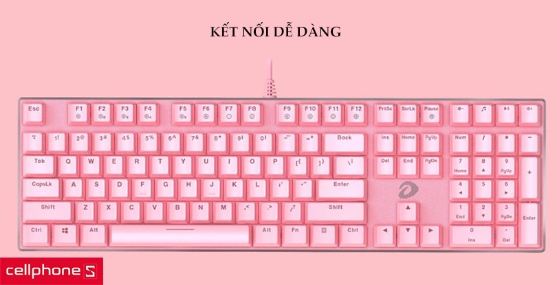 Bàn phím cơ có dây Dareu EK810