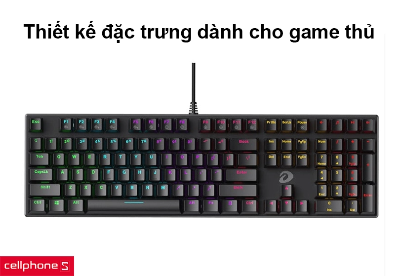 Bàn phím cơ có dây Dareu EK810X Multi LED